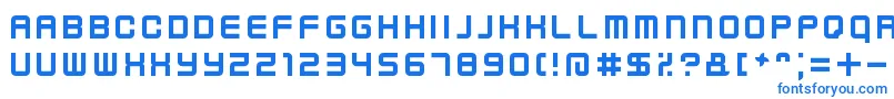 Шрифт KenneyFutureNarrow – синие шрифты на белом фоне