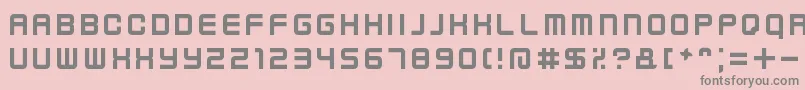 フォントKenneyFutureNarrow – ピンクの背景に灰色の文字