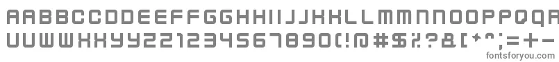 Шрифт KenneyFutureNarrow – серые шрифты на белом фоне