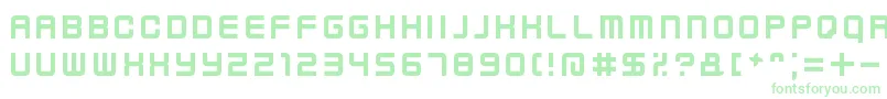 Шрифт KenneyFutureNarrow – зелёные шрифты на белом фоне