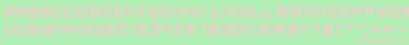 KenneyFutureNarrow-fontti – vaaleanpunaiset fontit vihreällä taustalla