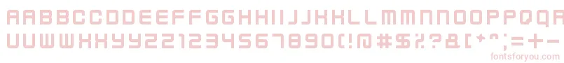 フォントKenneyFutureNarrow – 白い背景にピンクのフォント