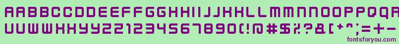 KenneyFutureNarrow Font – Purple Fonts on Green Background