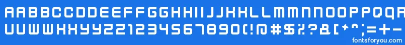フォントKenneyFutureNarrow – 青い背景に白い文字