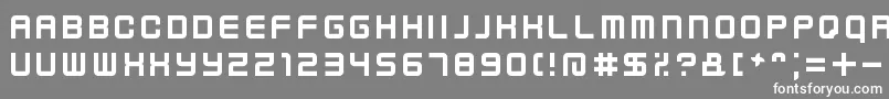 KenneyFutureNarrow Font – White Fonts on Gray Background