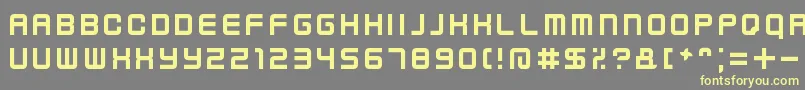 Шрифт KenneyFutureNarrow – жёлтые шрифты на сером фоне