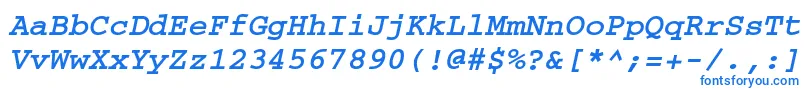 CouriermaccttBolditalic Font – Blue Fonts