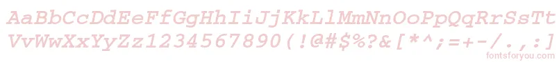 CouriermaccttBolditalic Font – Pink Fonts
