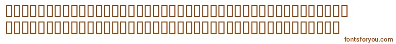 Шрифт Seriousr2b – коричневые шрифты на белом фоне