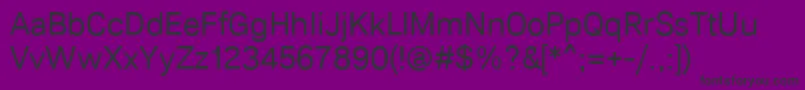 Lunchtype22Regular-Schriftart – Schwarze Schriften auf violettem Hintergrund