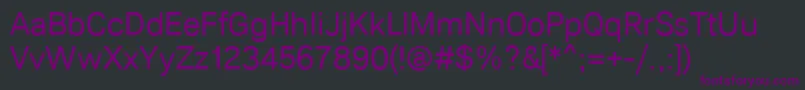 Lunchtype22Regular Font – Purple Fonts on Black Background