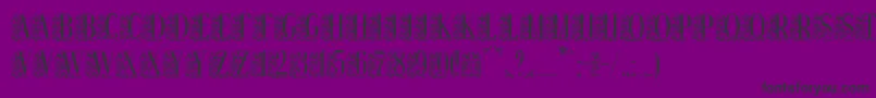 Remeslostd-fontti – mustat fontit violetilla taustalla
