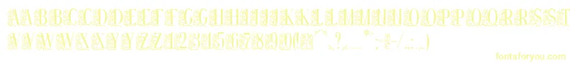 Remeslostd-Schriftart – Gelbe Schriften