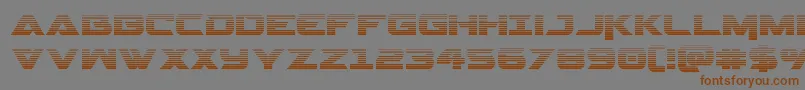 Шрифт Gemina2grad – коричневые шрифты на сером фоне
