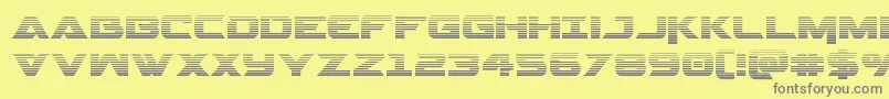 Gemina2grad Font – Gray Fonts on Yellow Background