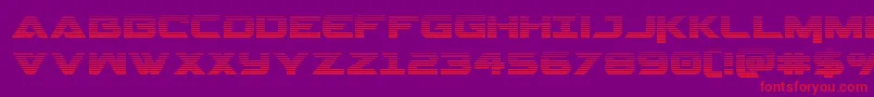 Gemina2grad Font – Red Fonts on Purple Background
