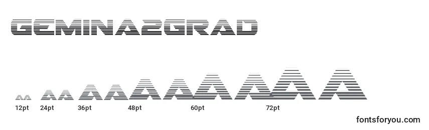 Размеры шрифта Gemina2grad