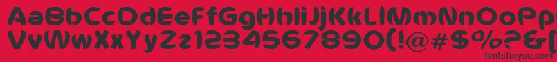 Voldemort Font – Black Fonts on Red Background