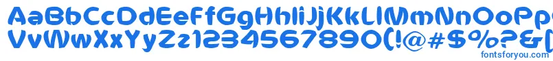 Voldemort Font – Blue Fonts on White Background