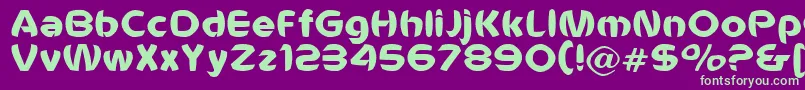 Voldemort Font – Green Fonts on Purple Background