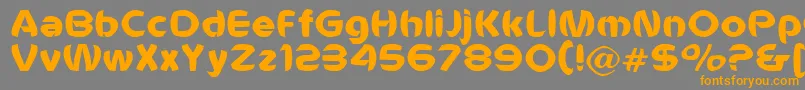 Voldemort Font – Orange Fonts on Gray Background