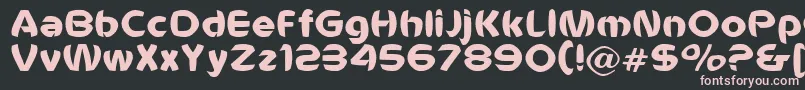 Шрифт Voldemort – розовые шрифты на чёрном фоне
