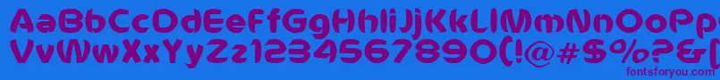 Шрифт Voldemort – фиолетовые шрифты на синем фоне