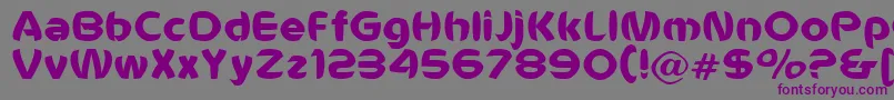Шрифт Voldemort – фиолетовые шрифты на сером фоне