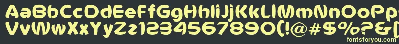 Voldemort Font – Yellow Fonts on Black Background