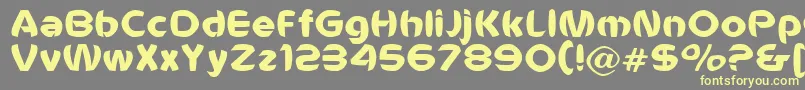 Шрифт Voldemort – жёлтые шрифты на сером фоне