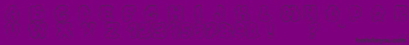 Bigardofanzine3 Font – Black Fonts on Purple Background