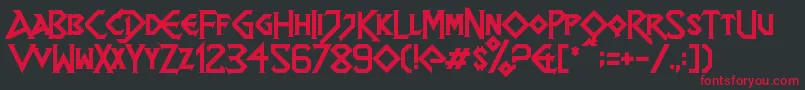 Dragonslapper Font – Red Fonts on Black Background