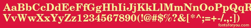 Más sobre la fuente NewCenturySchoolbookПолужирный fuente NewCenturySchoolbookПолужирный – Fuentes Amarillas Sobre Fondo Rojo