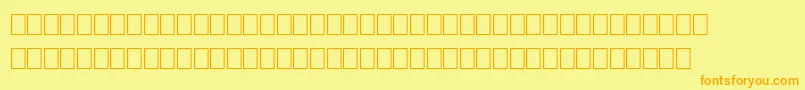FsSalem Font – Orange Fonts on Yellow Background