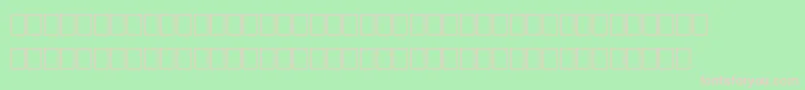 FsSalem-fontti – vaaleanpunaiset fontit vihreällä taustalla