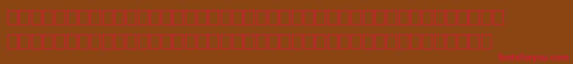 FsSalem Font – Red Fonts on Brown Background
