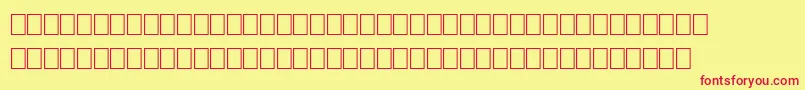FsSalem-fontti – punaiset fontit keltaisella taustalla