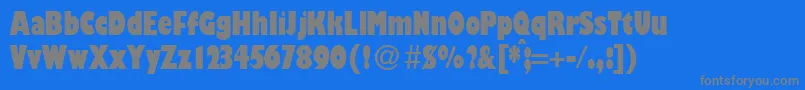 GibsoncondultraRegularDb Font – Gray Fonts on Blue Background