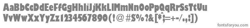 Czcionka GibsoncondultraRegularDb – szare czcionki