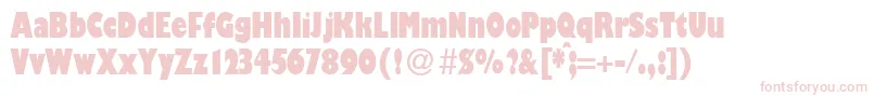 GibsoncondultraRegularDb Font – Pink Fonts on White Background