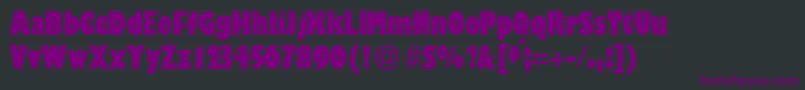 GibsoncondultraRegularDb Font – Purple Fonts on Black Background