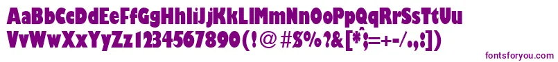 GibsoncondultraRegularDb Font – Purple Fonts on White Background