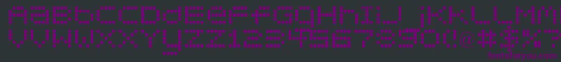 Circle30 Font – Purple Fonts on Black Background