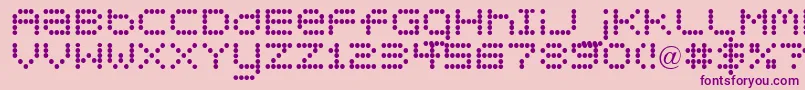 Circle30 Font – Purple Fonts on Pink Background
