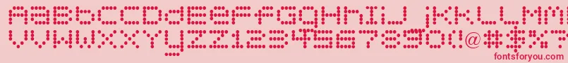 Circle30 Font – Red Fonts on Pink Background