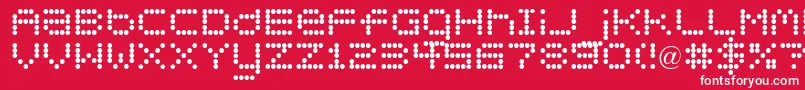 Circle30 Font – White Fonts on Red Background