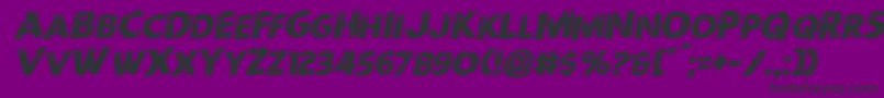 Redundeadrotal Font – Black Fonts on Purple Background