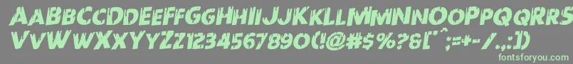 Redundeadrotal Font – Green Fonts on Gray Background
