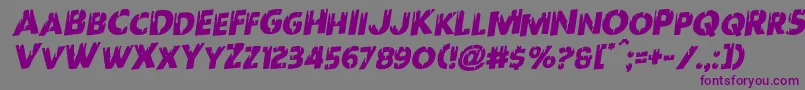 Redundeadrotal Font – Purple Fonts on Gray Background