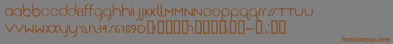 DasReichtGutRegular Font – Brown Fonts on Gray Background